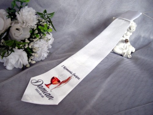 Krawat chłopięcy imienny IHS