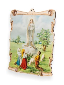 Obrazek pastelowy - Objawienie Matki Boskiej w Fatimie