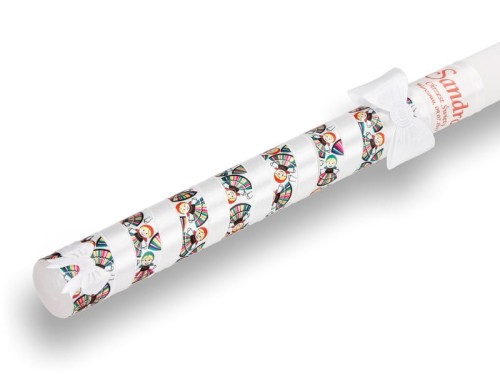 Świeca FolkStyle - motyw "łowiczanki"