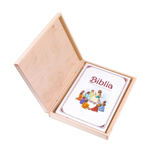 Biblia [do wyboru] w pudełku EKO ♻ z nadrukiem UV - I Komunia Święta