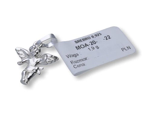 Medalik srebrny Aniołek, próba 925, 1,9g