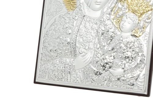 Obrazek srebrny - Matka Boska Częstochowska 13x9