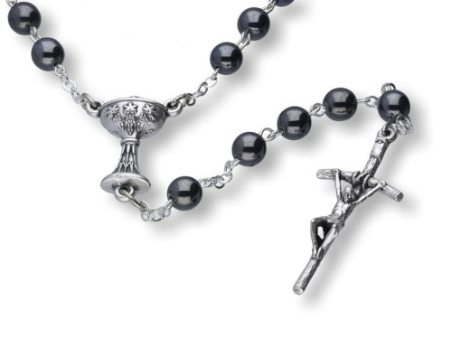Różaniec Hematyt IHS 6mm (kulka)