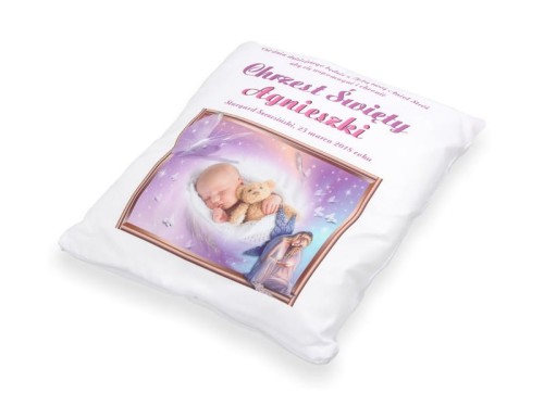 Poduszka ze zdjęciem z okazji CHRZTU