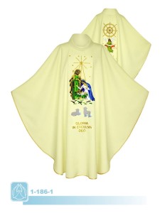 Ornat haftowany komputerowo - Boże Narodzenie