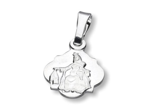 Medalik srebrny - Szkaplerz, pierwsza strona medalika