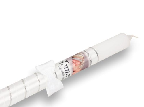 Zestaw na Chrzest ze zdjęciem dziecka - Serce