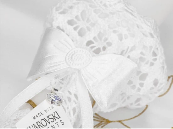 Zestaw na chrzest SWAROVSKI  - kolorystyka złota