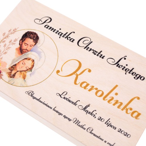 Pudełeczko drewniane EKO ♻ z nadrukiem UV