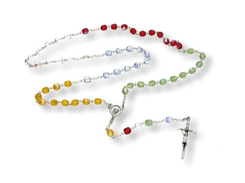 Różaniec kryształkowy misyjny