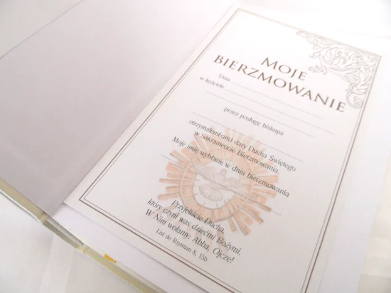Biblia Pamiątka Sakramentu Bierzmowania