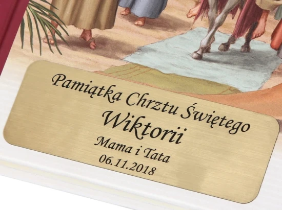 Ilustrowane historie ze Starego i Nowego Testamentu - grawerowana dedykacja