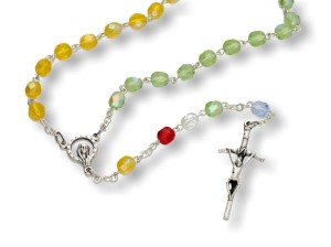 Różaniec kryształkowy misyjny, 6mm