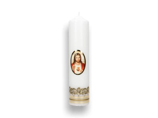 Świeca OŁTARZOWA -  Serce Jezusa 
