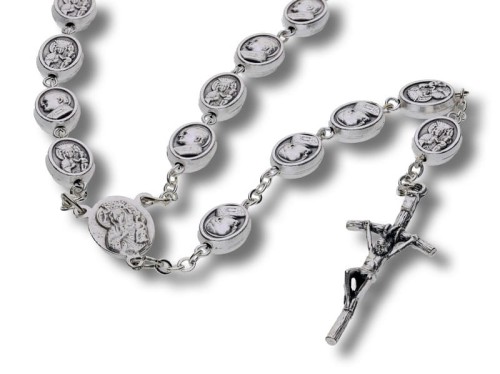 Różaniec metalowy JP2 / M.B Częstochowska- 60cm