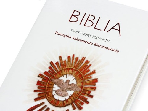 Biblia Pamiątka Sakramentu Bierzmowania