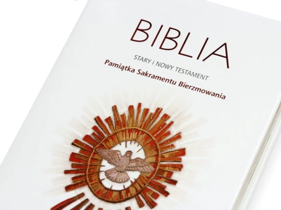 Biblia Pamiątka Sakramentu Bierzmowania