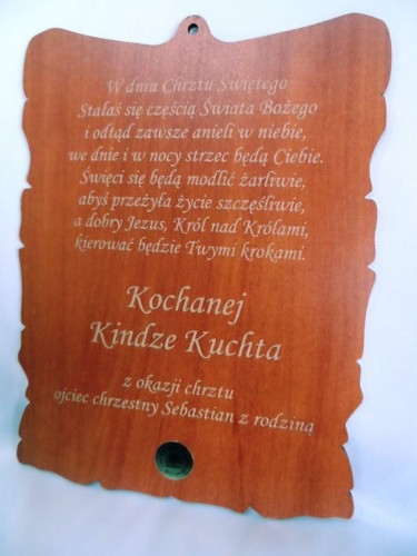  	Dedykacja na pastelowym obrazku