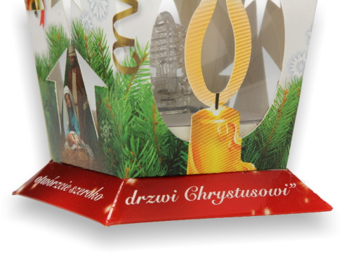 Lampion roratni LED czerwony Jan Paweł II – lampion na roraty