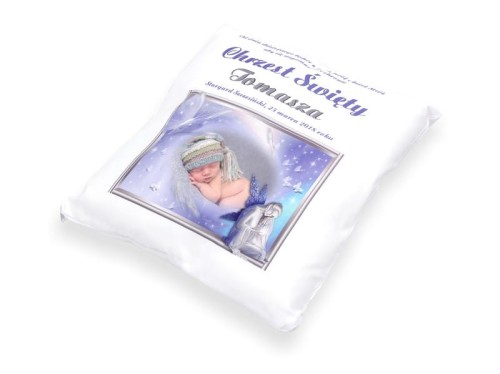 Poduszka ze zdjęciem z okazji CHRZTU