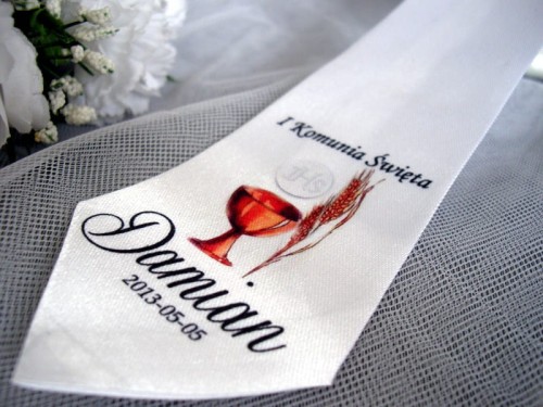 Krawat chłopięcy imienny IHS