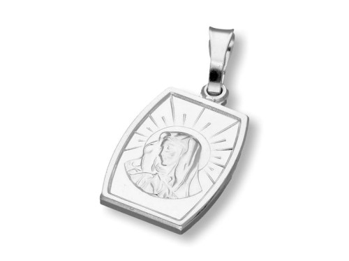 Medalik srebrny - Matka Boska