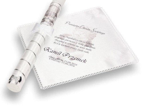 Zestaw na Chrzest z modlitwą i imieniem - duży druk