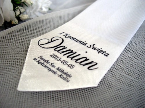 Krawat chłopięcy imienny IHS