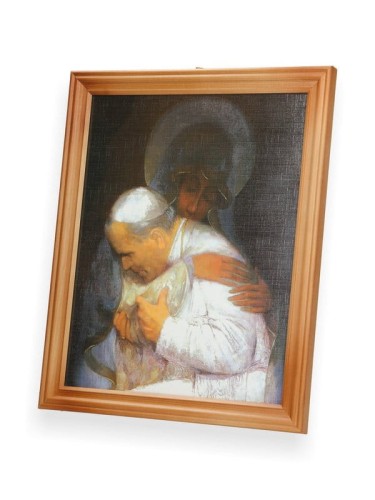 Obraz Jan Paweł II w objęciach M.B