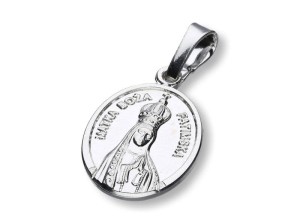 Medalik srebrny - MB Fatimska (owal), próba 925, 2,0g