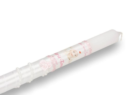 Zestaw na Chrzest ze zdjęciem dziecka - koronka