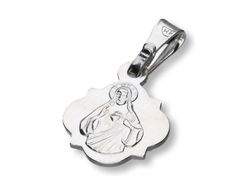 Medalik srebrny - Szkaplerz, druga strona medalika