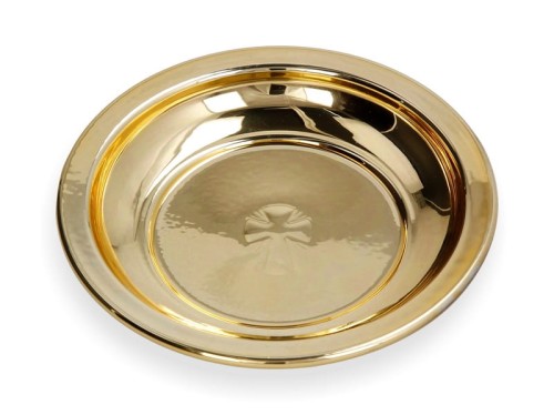 Miseczka na wodę święconą w kolorze złotym 