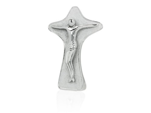  Krzyż srebrny AG stojący 14cm
