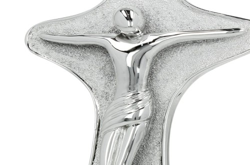  Krzyż srebrny AG stojący 14cm