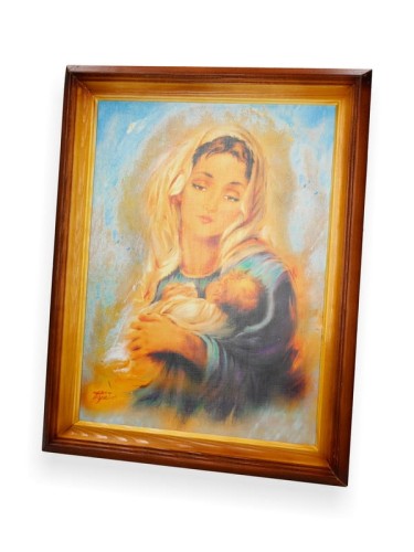 Obraz M.B z dzieciątkiem (portret) 47x37