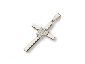 Krzyżyk srebrny z orzełkiem -  srebro  3,1g
